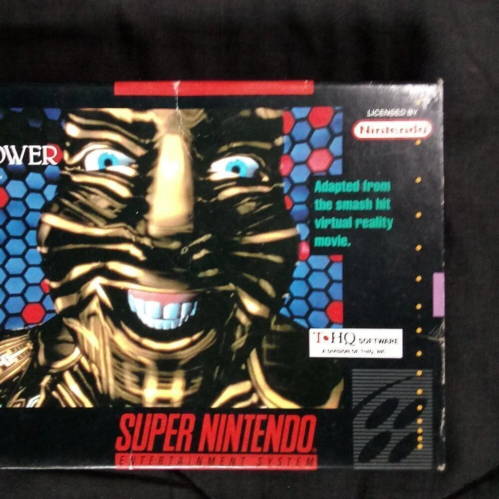 The Lawnmower Man Super Nintendo Game SNES CIB